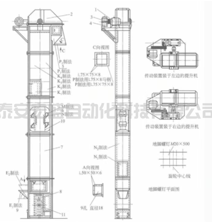 斗式提升机全面技术解析：构造、应用、装卸方式与选型计算